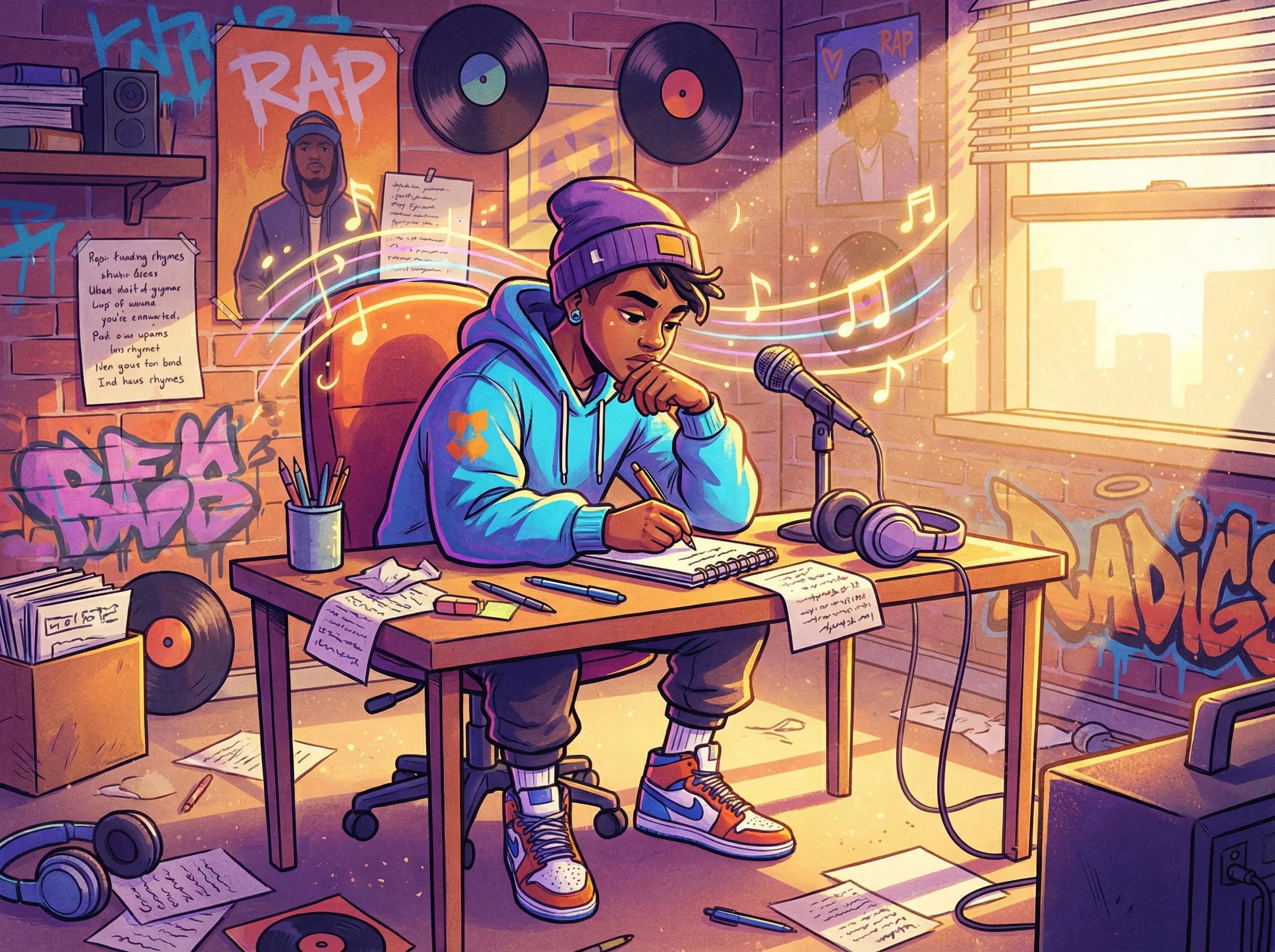 Ecouter-rap-et-autres-styles-apprendre-le-rap-jeveuxrapper Infographie sur l'écoute du rap et d'autres styles pour enrichir son flow et progresser en rap